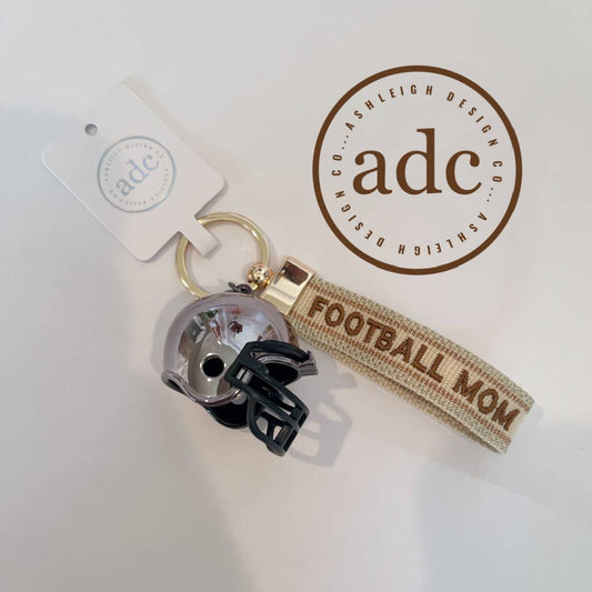 FOOTBALL MOM Keychain
