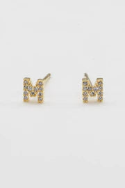 Shiny Initial Studs