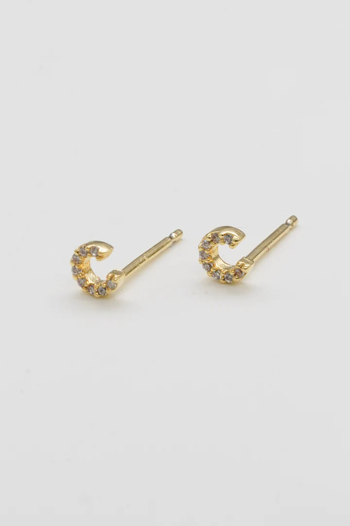 Shiny Initial Studs