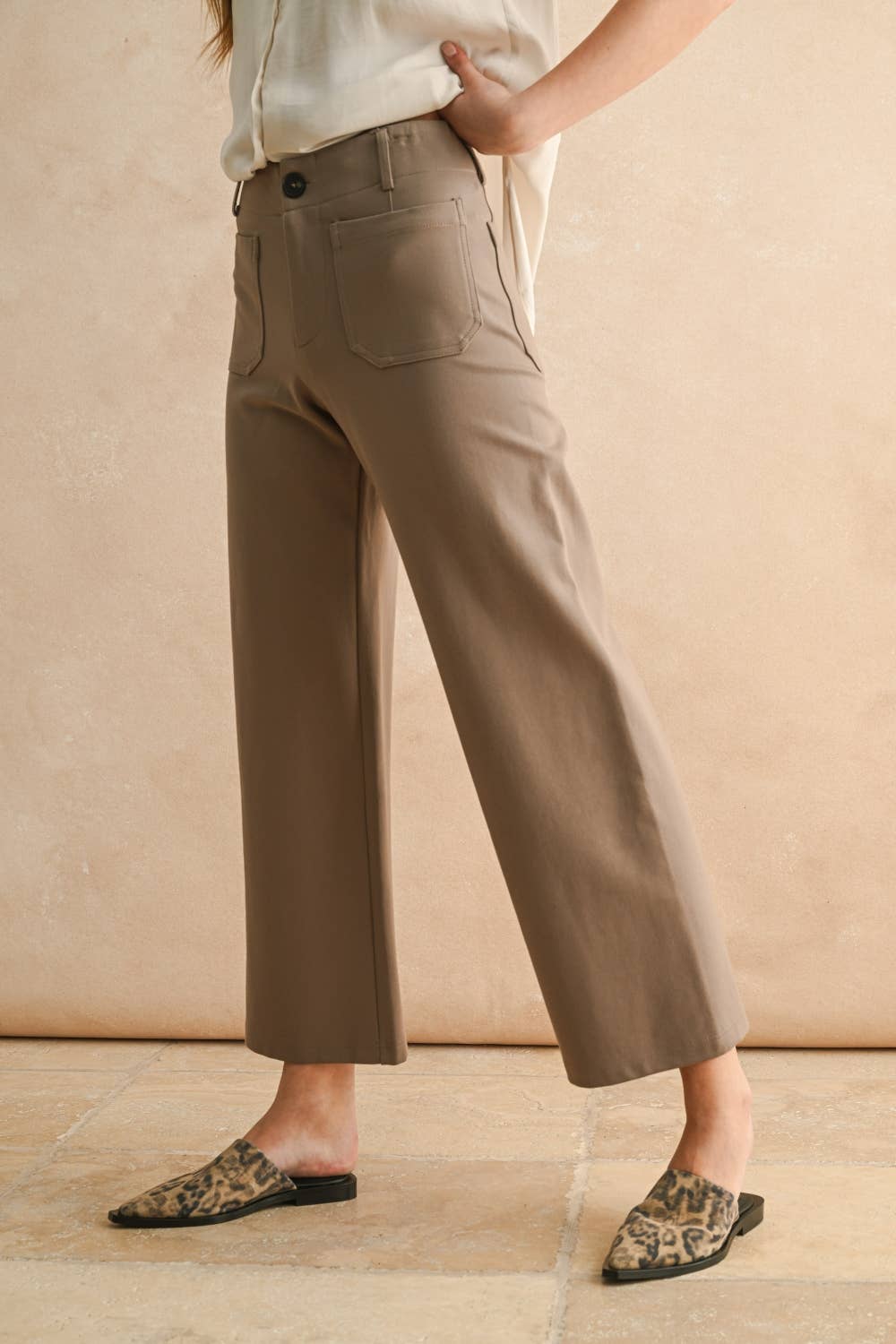 Ponte Cropped Pants