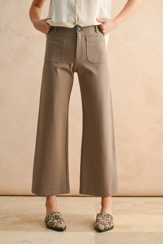Ponte Cropped Pants