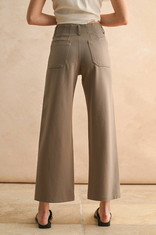 Ponte Cropped Pants