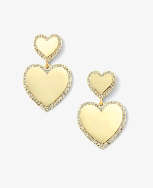 You Have My Heart Pavè Earrings