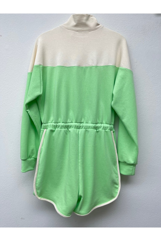 Cotton Terry Contrast Romper