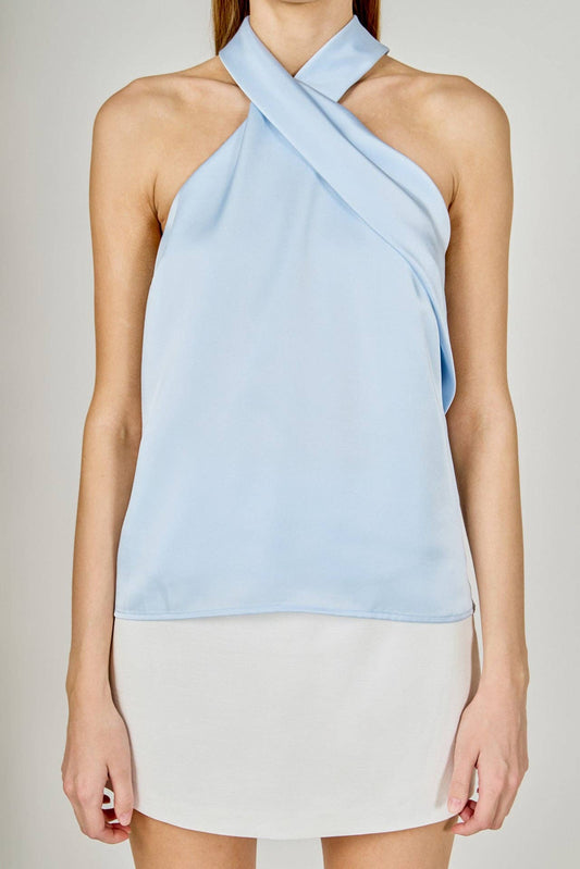 Halter Satin Top