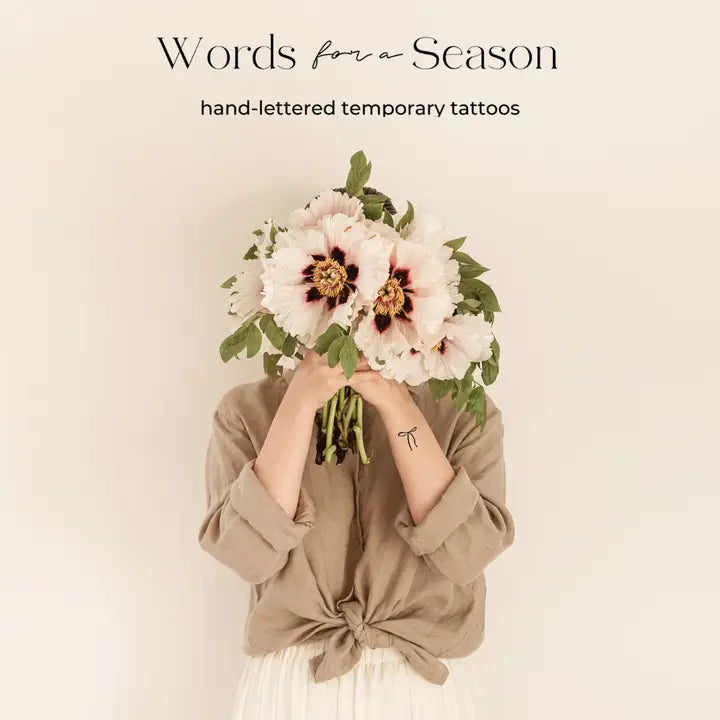 Word Temporary Tattoos