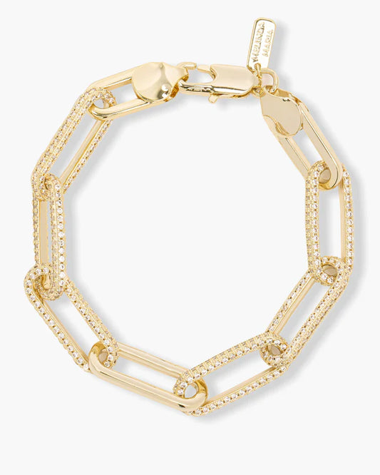 Carrie Pave Chain Link Bracelet