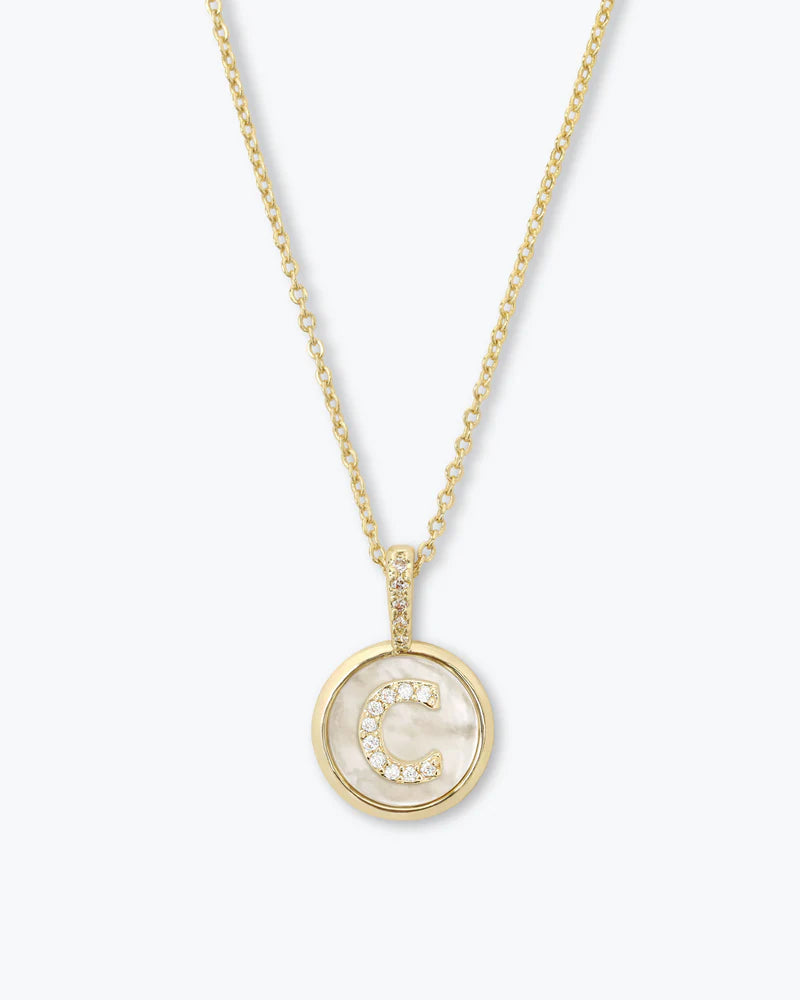 Baby Letters Medallion Necklace