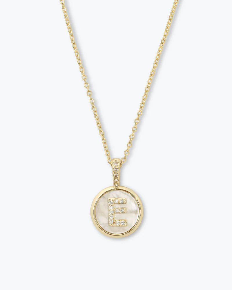 Baby Letters Medallion Necklace