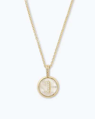 Baby Letters Medallion Necklace