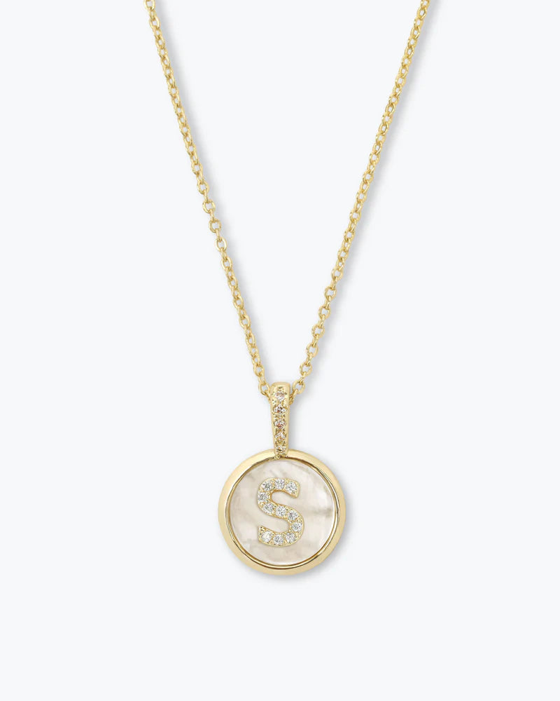 Baby Letters Medallion Necklace