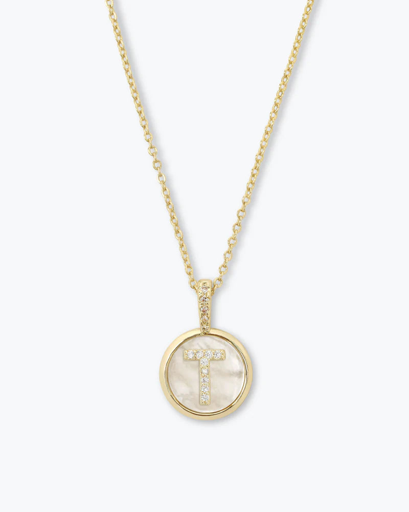 Baby Letters Medallion Necklace