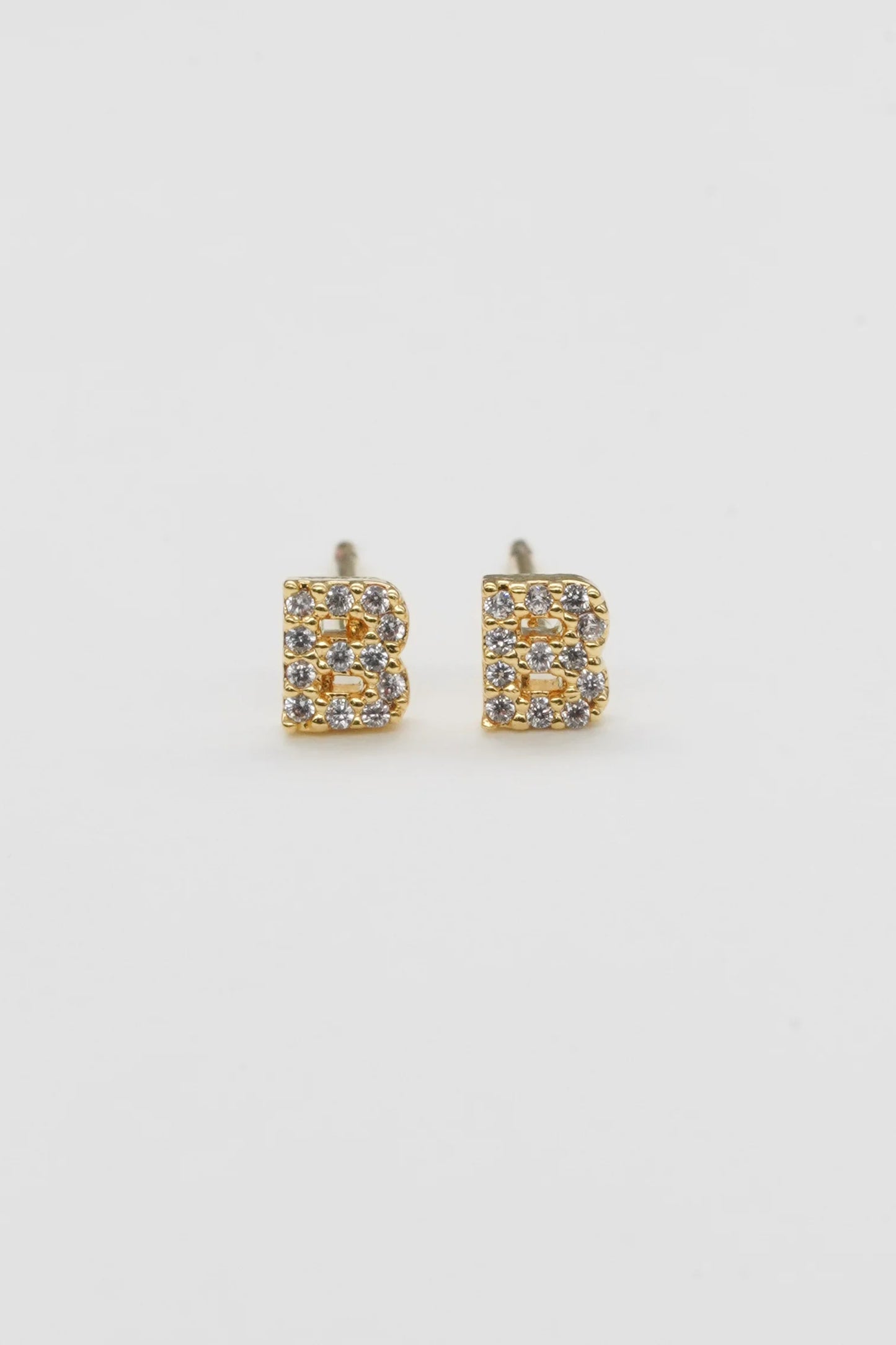 Shiny Initial Studs