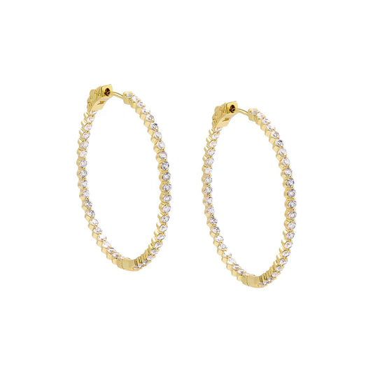 Fancy Tennis Hoop Earring