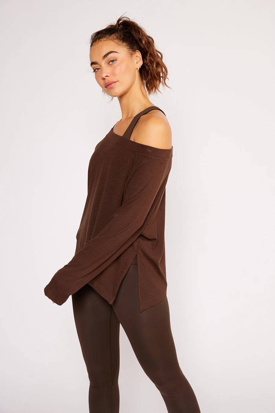 Fare Off-Shoulder - Chocolate