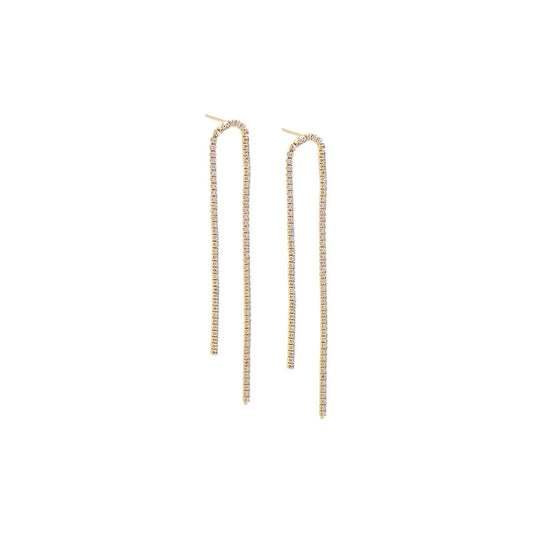 Thin Tennis Loop Studs