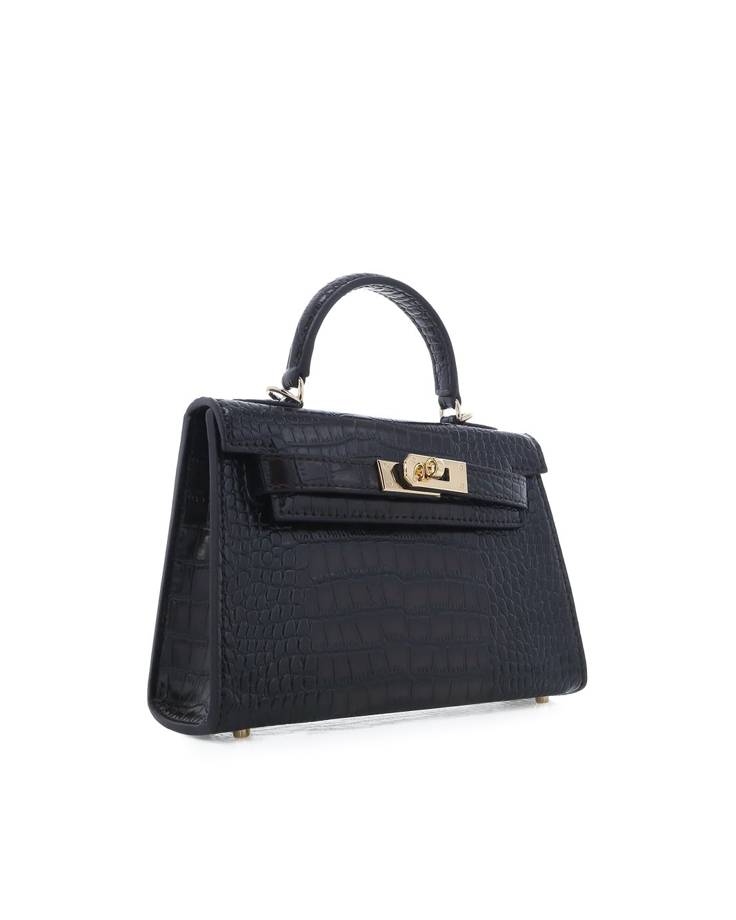 Dark Brown Croc Bag