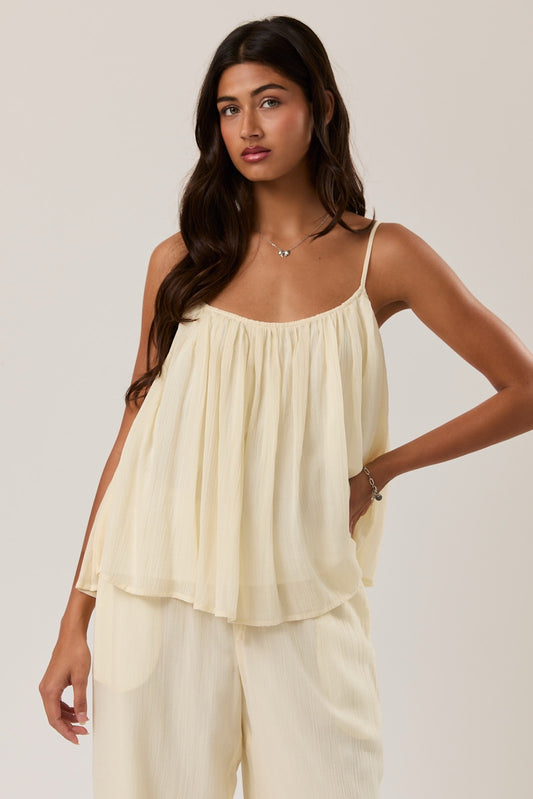 Chiffon loose tank top