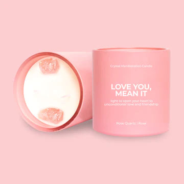 Manifestation Crystal Candles