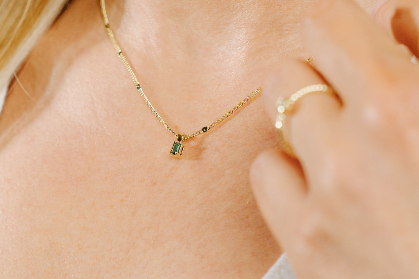 Envy Emerald Cut Necklace