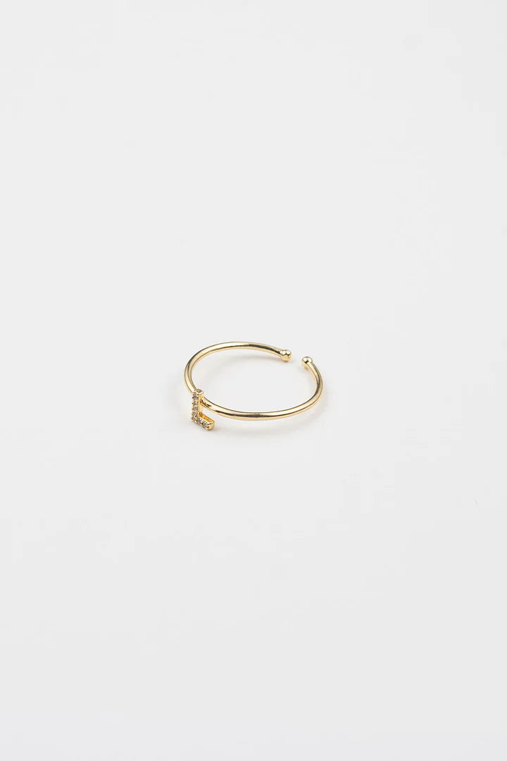 Shiny Initial Ring