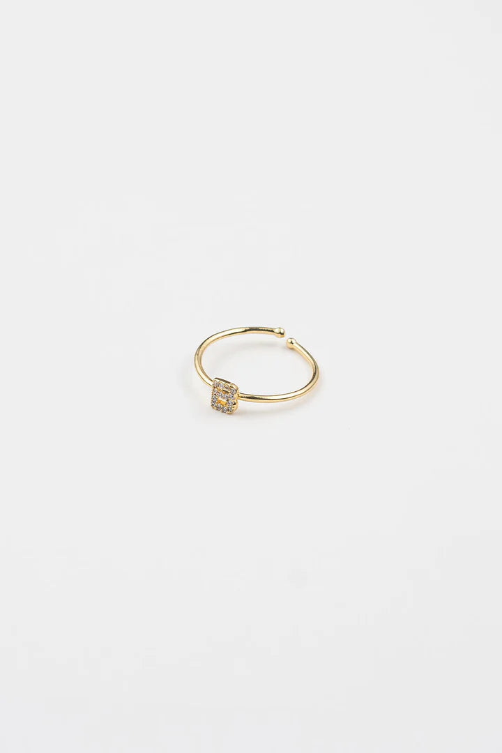 Shiny Initial Ring