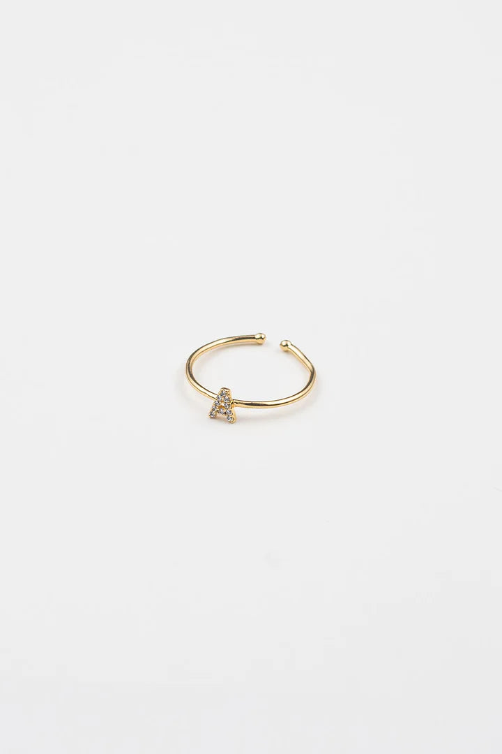 Shiny Initial Ring