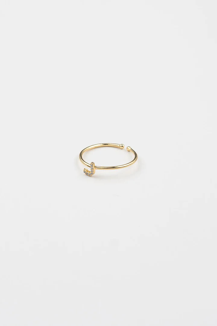 Shiny Initial Ring