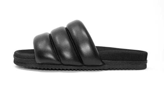 The Black Puffy Slides