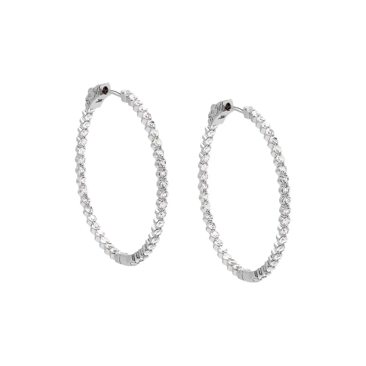 Fancy Tennis Hoop Earring