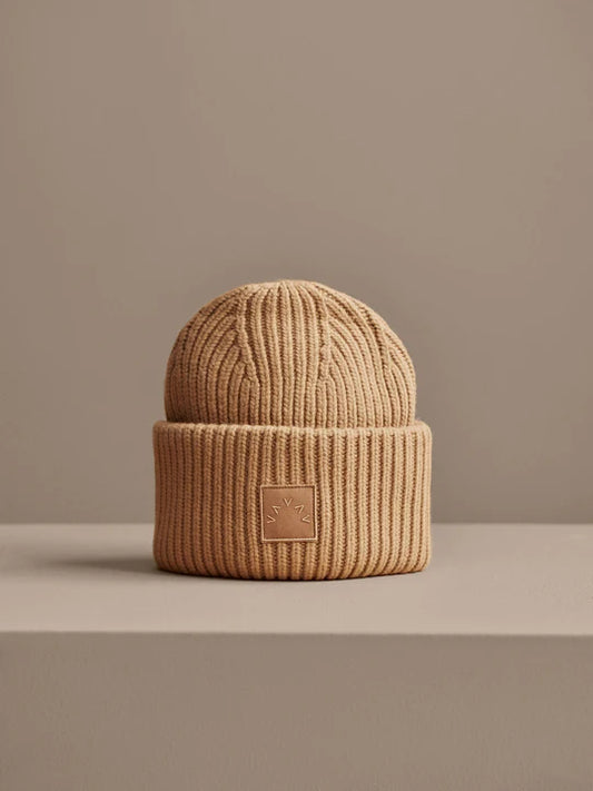 Cresta Rib Beanie Sand