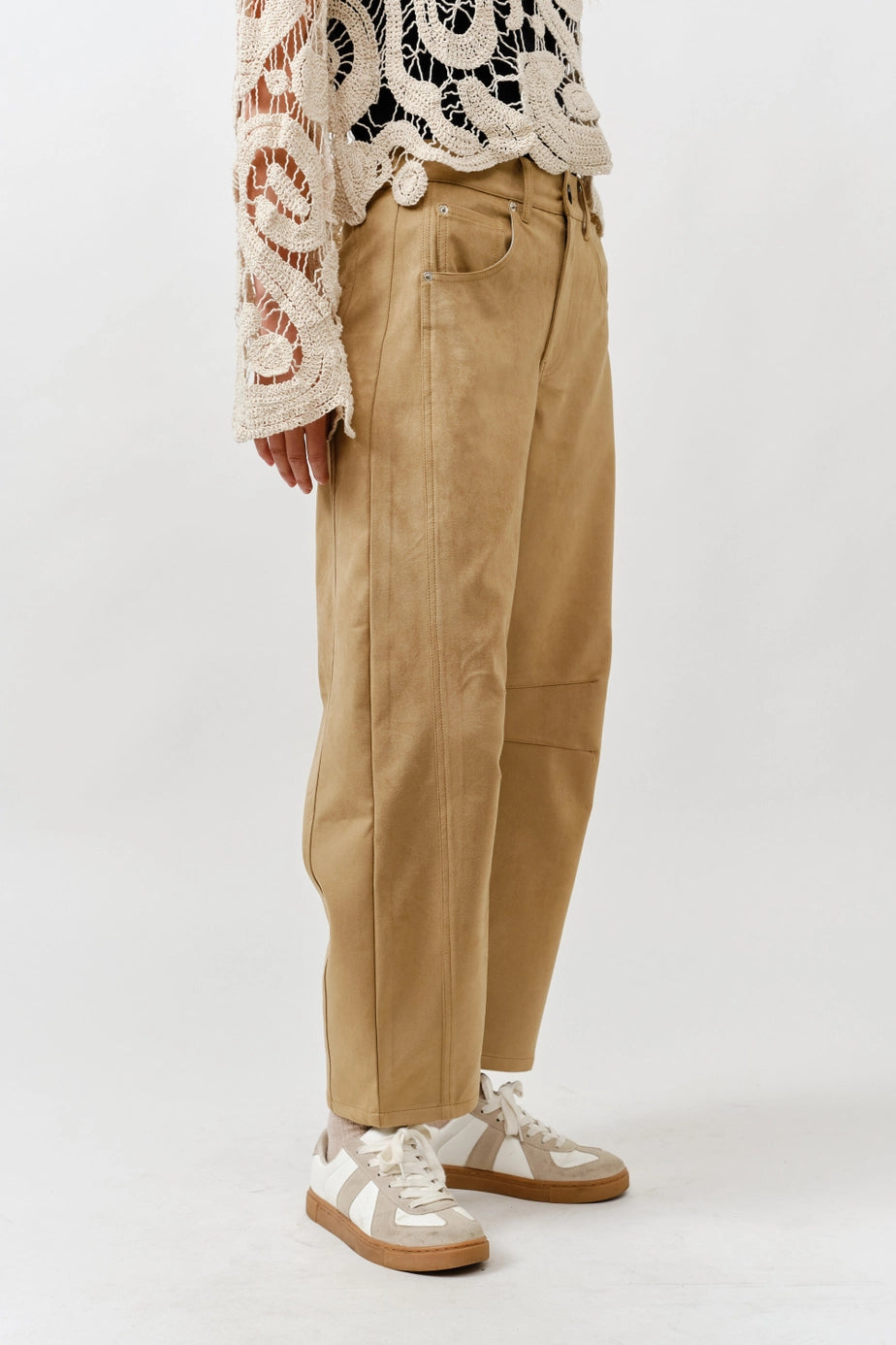 Slouchy Suede Pants