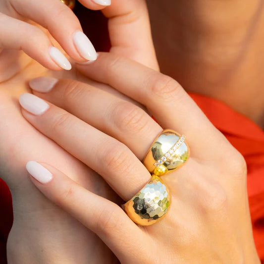 Thick Ass Hammered Ring