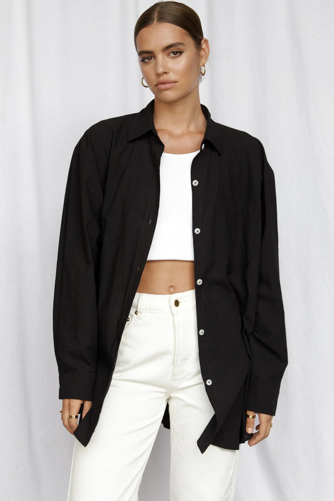 Heather Cotton Shirt