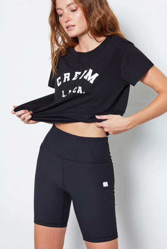 Harper Ribbed Biker Short