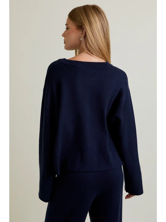 Crew Neck Cardigan
