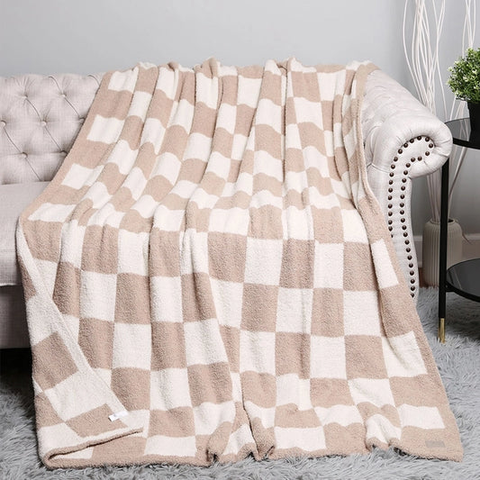 Checkerboard Patterned Throw