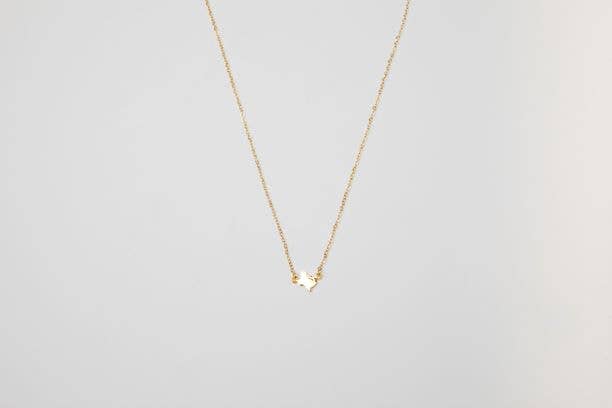 Texas Mini Necklace in Gold
