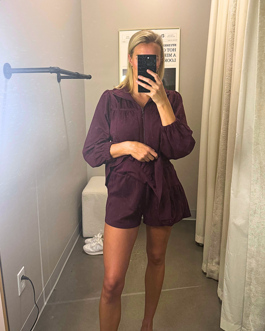 Plum Sweater Mini Dress