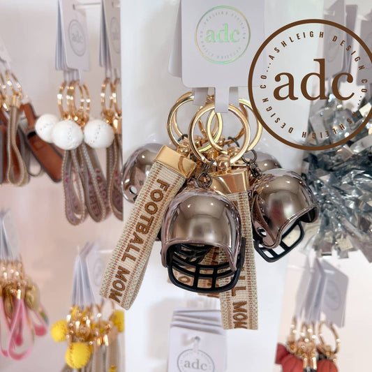 FOOTBALL MOM Keychain