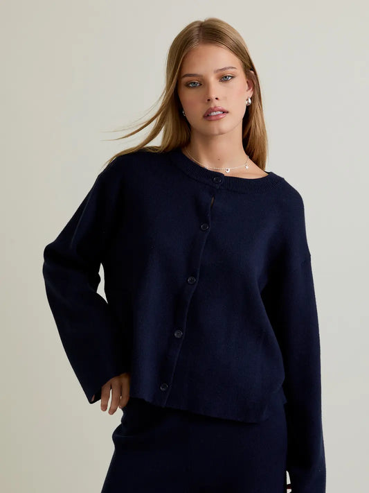 Crew Neck Cardigan