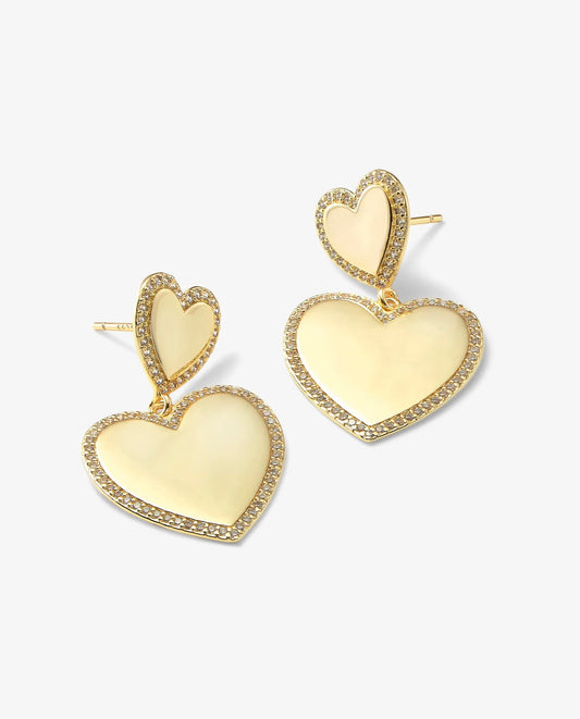 You Have My Heart Pavè Earrings