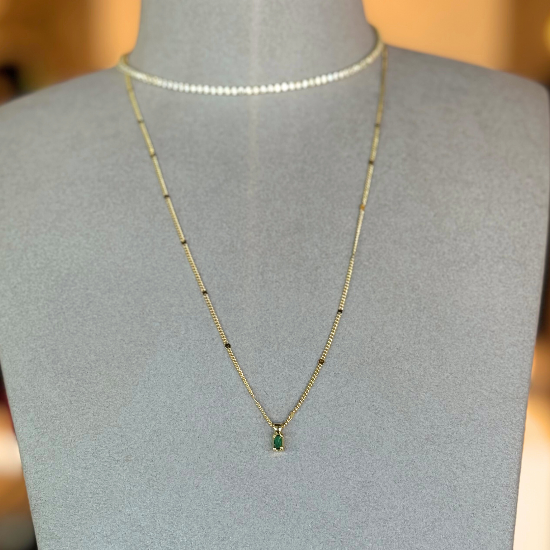 Envy Emerald Cut Necklace