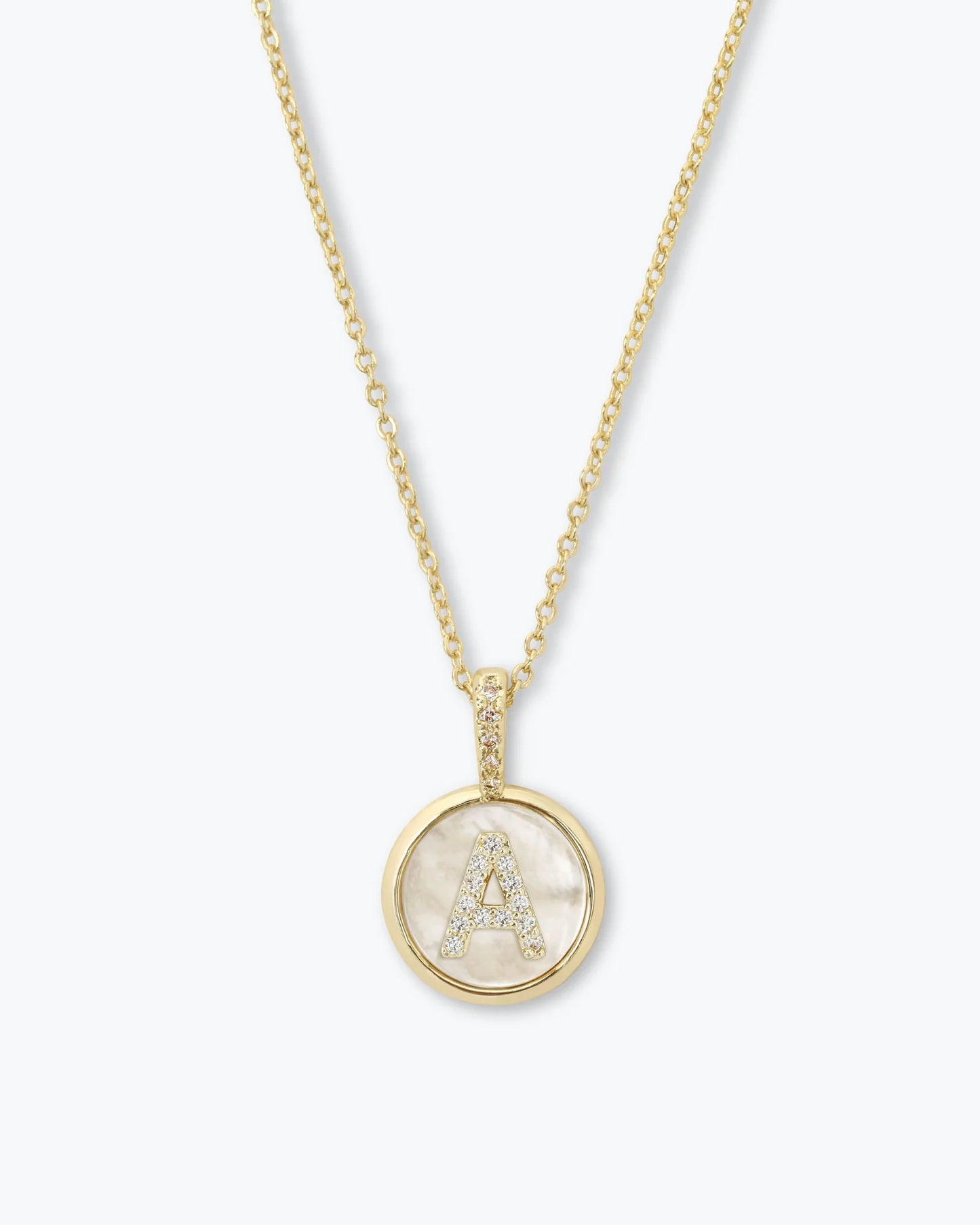 Baby Letters Medallion Necklace