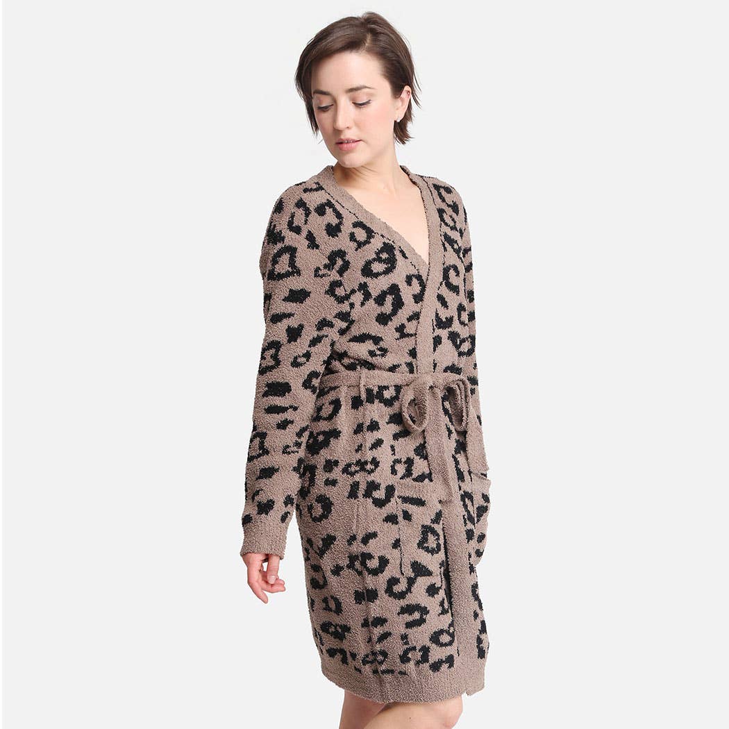 Leopard Print  Robe