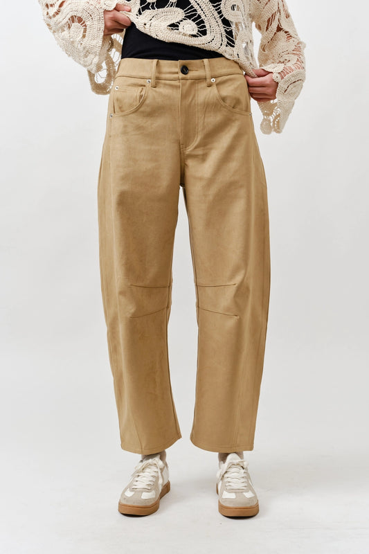 Slouchy Suede Pants