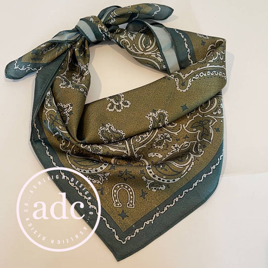 Lucky Paisley Satin Scarf