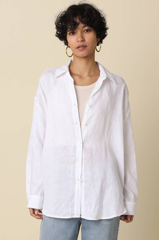 White Linen Shirt