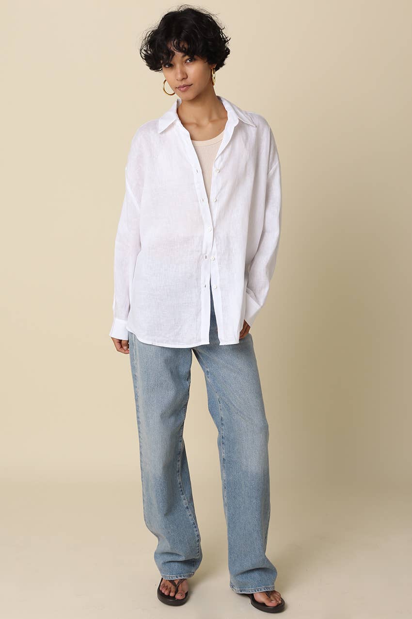 White Linen Shirt