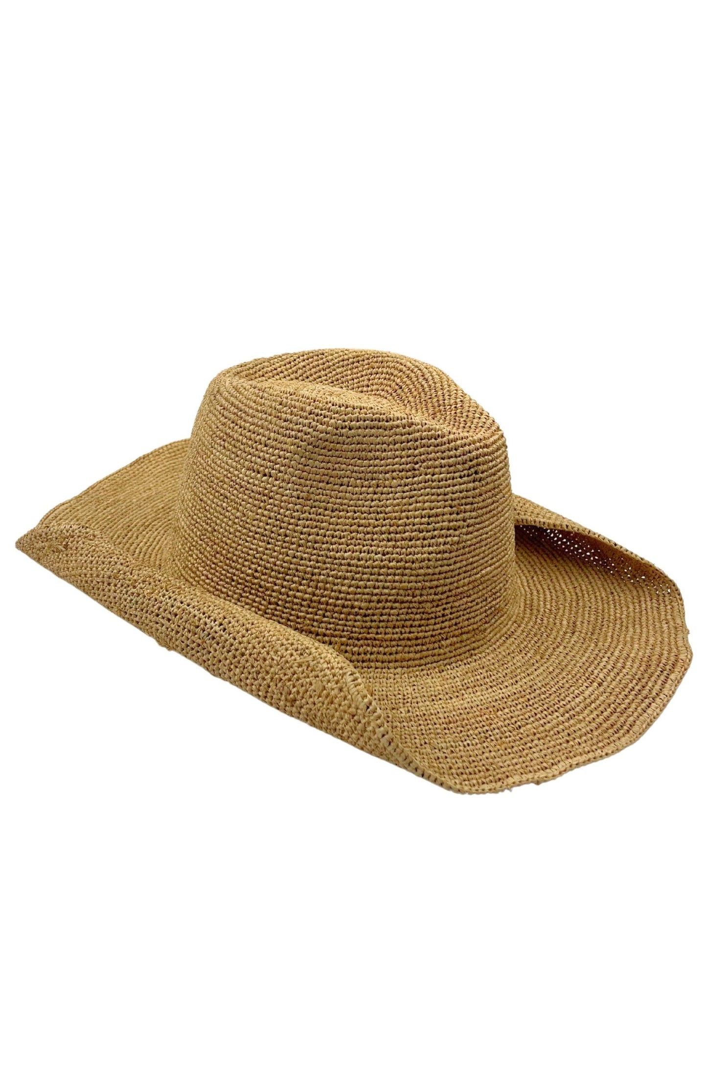Raffia Packable Cowboy Hat